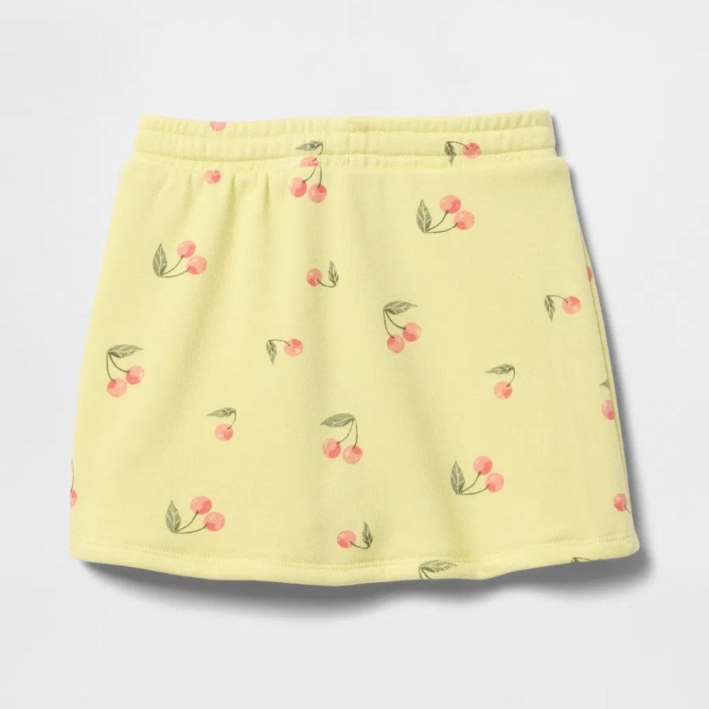 GAP Logolu Kız Bebek Pull-On Şort Etek Sarı