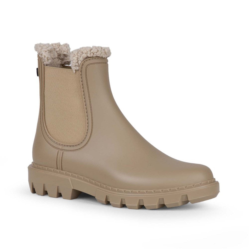 İgor Kışlık İçi Kürklü  Kadın Yağmur Botu Rock Borregeito - Beige Bej