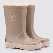 İgor Kürklü Çocuk Yağmur Botu Splash Dk Borreguito Açık Kahve