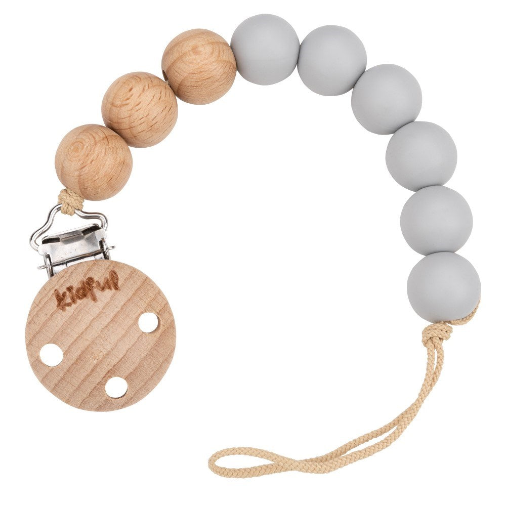 Kidful Bebek Emzik Askısı Dolphin Gri