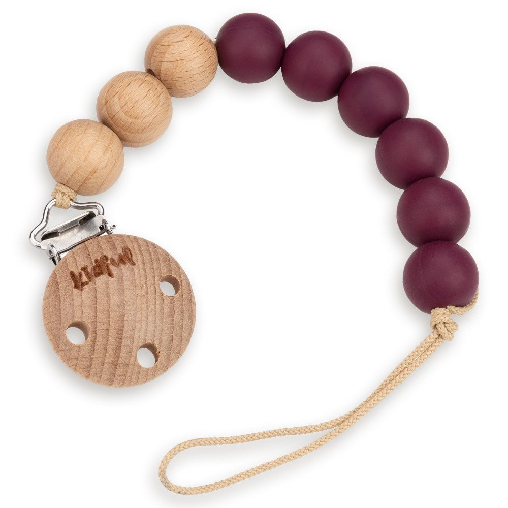 Kidful Bebek Emzik Askısı Maroon Fuşya