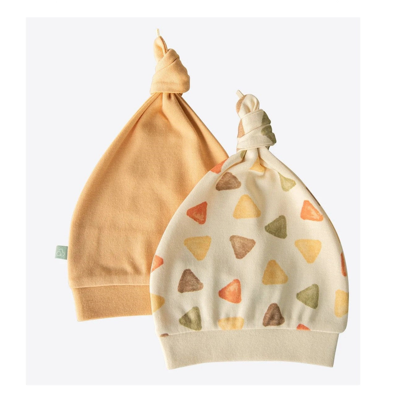 KitiKate Organik Tawky Bağlamalı 2'Li Şapka Ekru