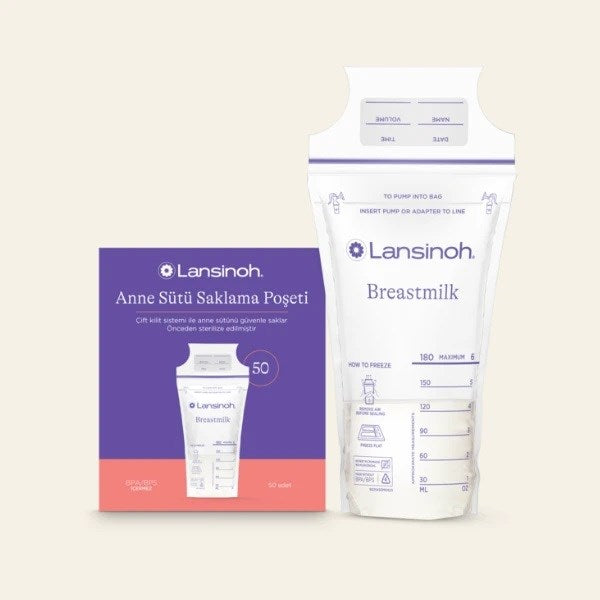 Lansinoh Anne Sütü Saklama Poşeti 50 adet STD