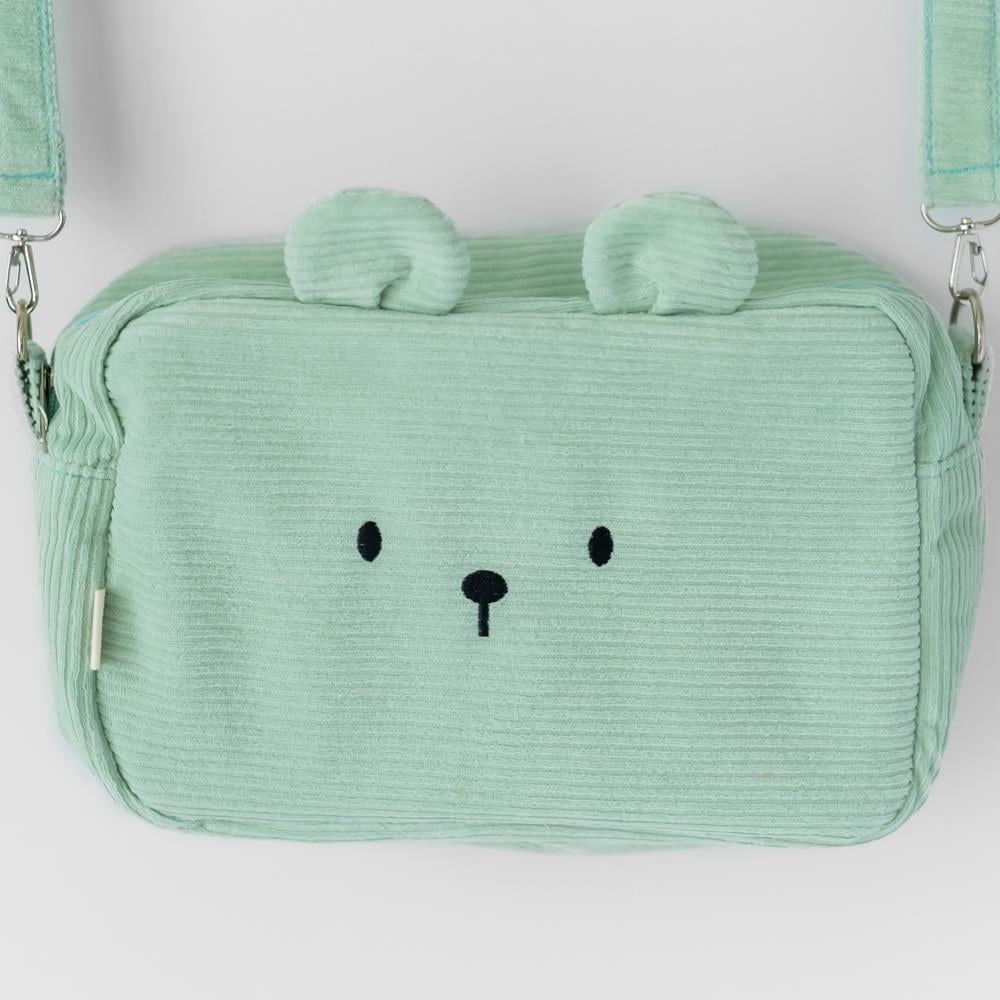 Mama Yoyo Kadife Kulaklı Çanta - Mint