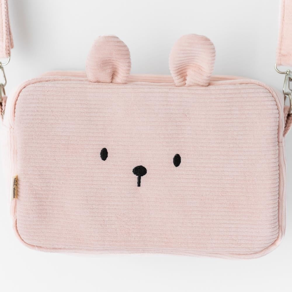 Mama Yoyo Kadife Kulaklı Çanta - Pudra