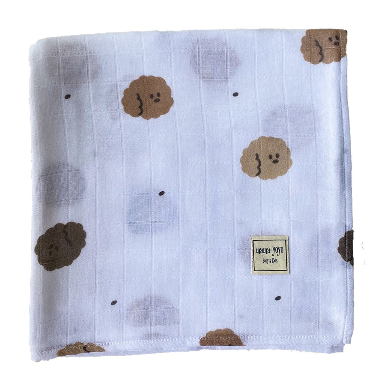 Mama Yoyo Larry - Çok Amaçlı Organik Müslin Örtü 120*120