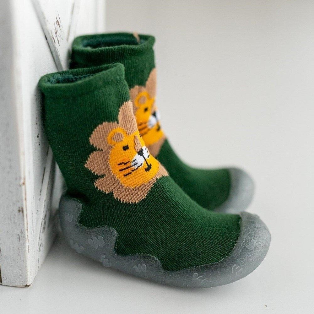 Mama Yoyo Nou Nou Kaydırmaz Taban Çorap Panduf Haki