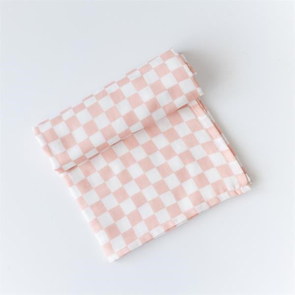 Mama Yoyo Organik Müslin Örtü - Pudra Dama 100*100 cm