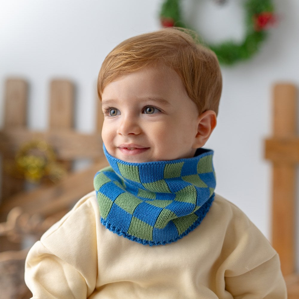 Mama Yoyo Triko Boyunluk Dama Örgü Yeşil