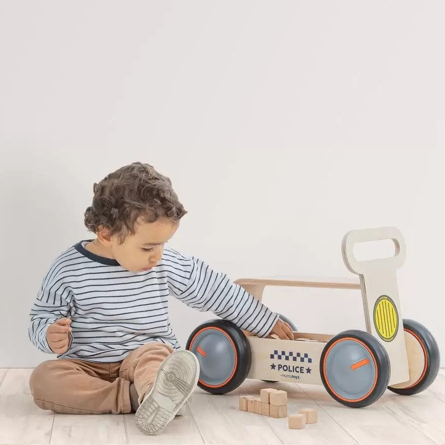 Mamatoyz DriveMe Wood Polis - Bin Sür & Oyuncak Deposu