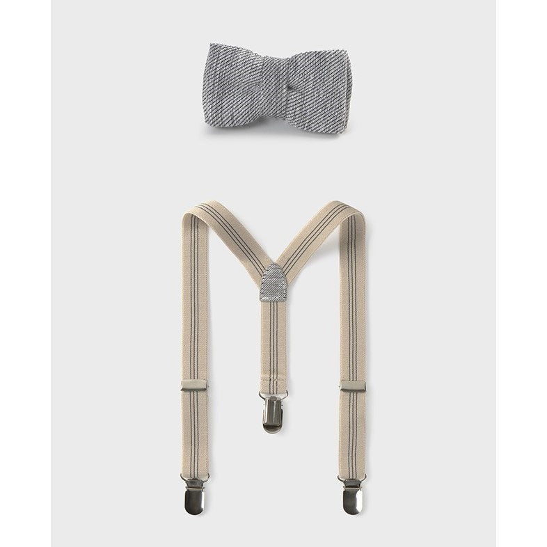 Mayoral Erkek Bebek Papyon Pantolon Askısı Set Bej