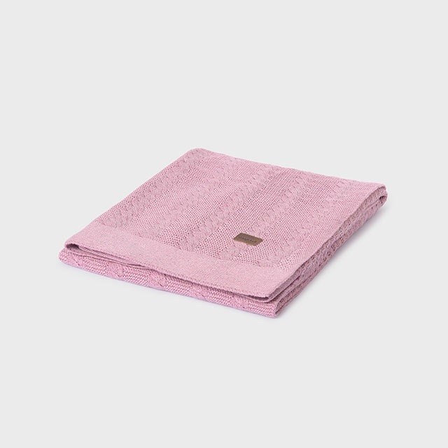 Mayoral Kışlık Bebek Örme Battaniye Lila