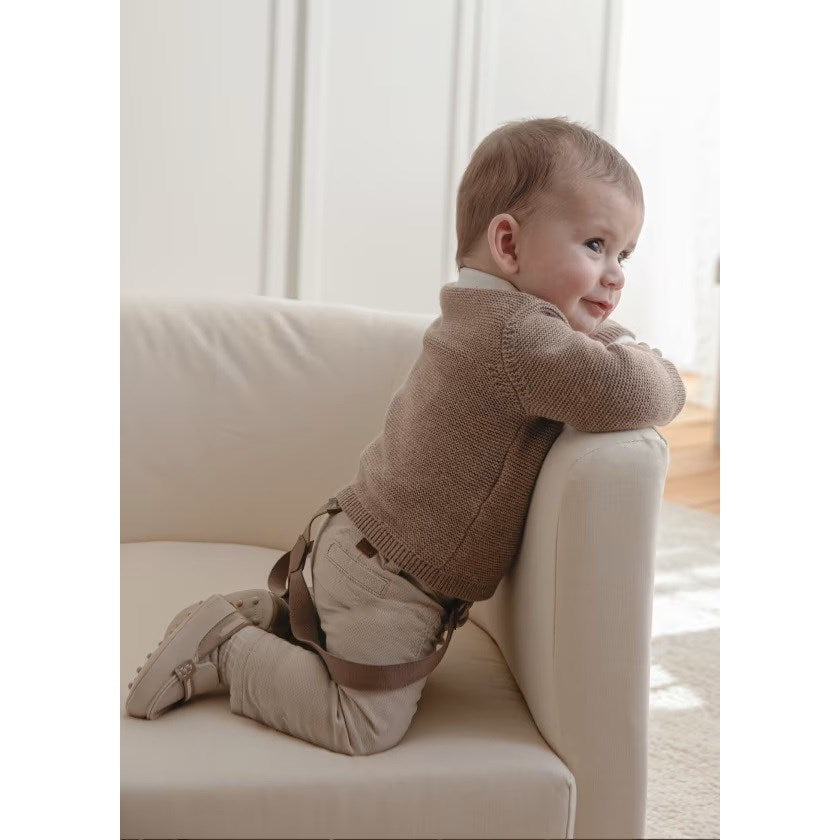 Mayoral Kışlık Erkek Bebek Askılı Pantolon Bej