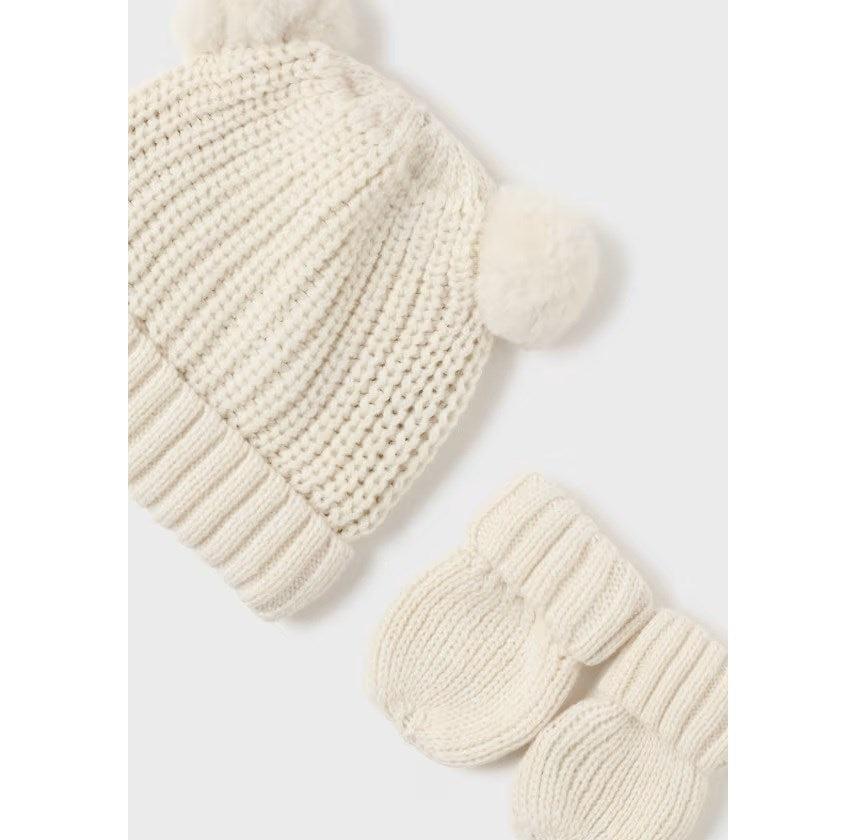Mayoral Kışlık Erkek Bebek Bere Eldiven Set Bej
