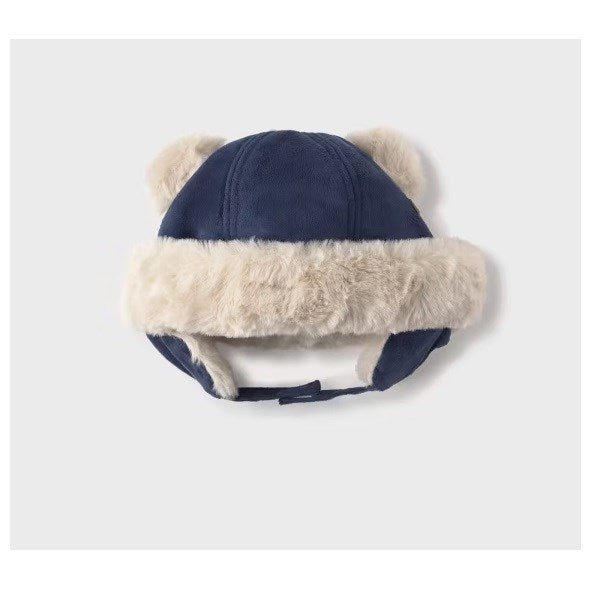 Mayoral Kışlık Erkek Bebek Kürklü Şapka Lacivert