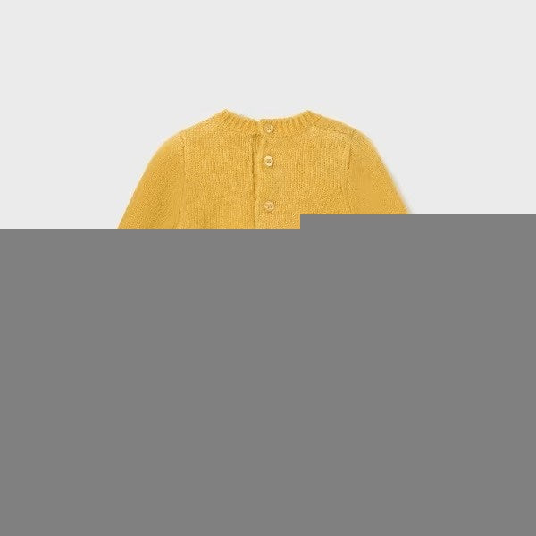 Mayoral Kışlık Kız Bebek Örme Elbise Sarı