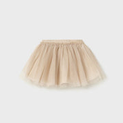 Mayoral Kışlık Kız Bebek Tül Etek Bej
