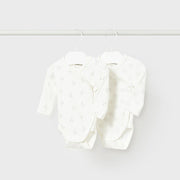 Mayoral Kışlık Kız Bebek Uzun Kol Body 2'li Set Ekru