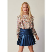 Mayoral Kışlık Kız Deri Etek Lacivert