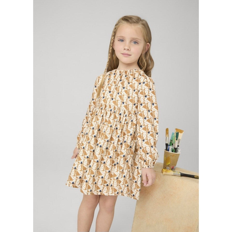 Mayoral Kışlık Kız Elbise Kahverengi