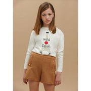 Mayoral Kışlık Kız Şort Taba