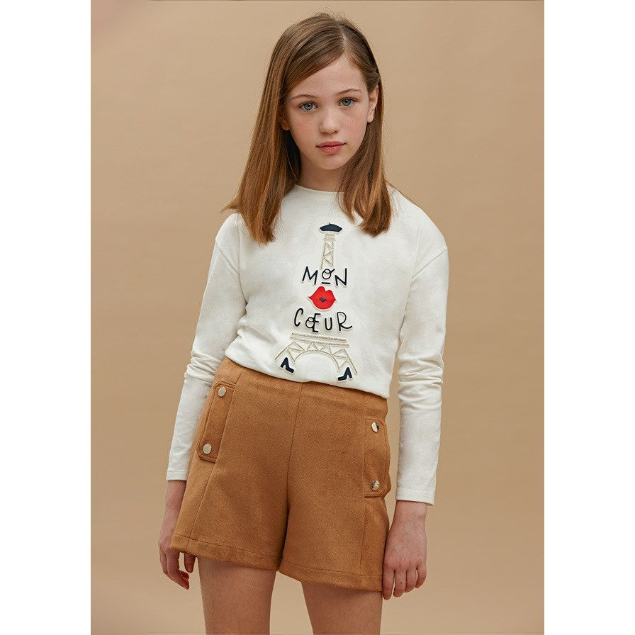 Mayoral Kışlık Kız Şort Taba