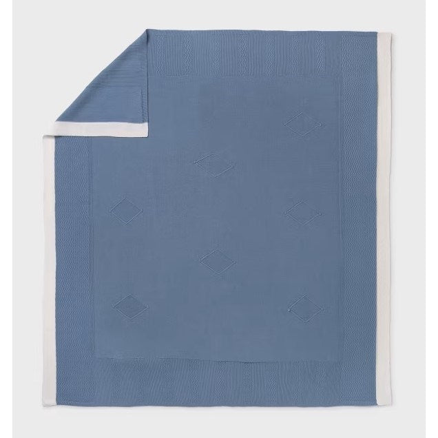 Mayoral Yazlık Bebek Örme Battaniye Mavi