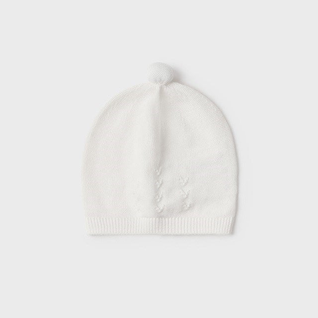 Mayoral Yazlık Erkek Bebek Örme Şapka Ekru