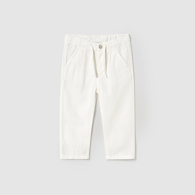 Mayoral Yazlık Erkek Bebek Pantolon Beyaz