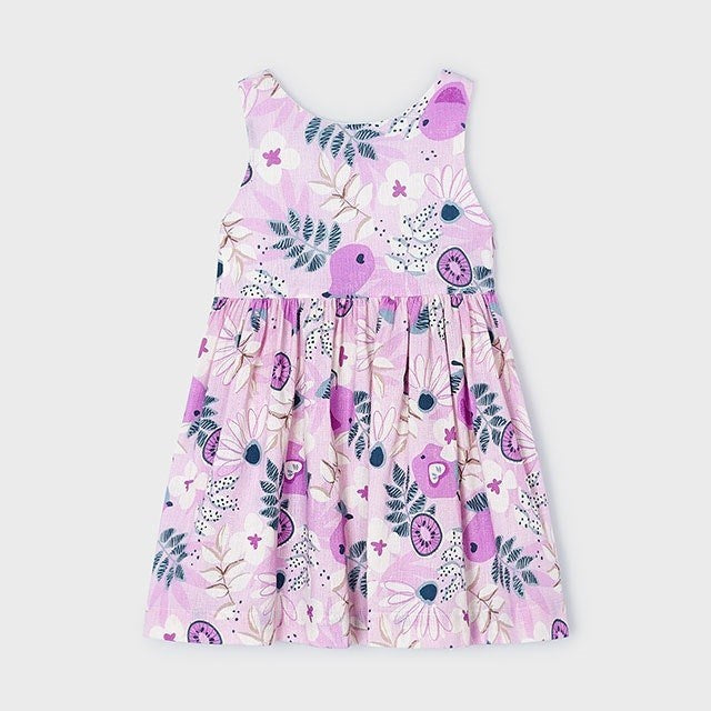 Mayoral Yazlık Kız Baskılı Elbise Lila