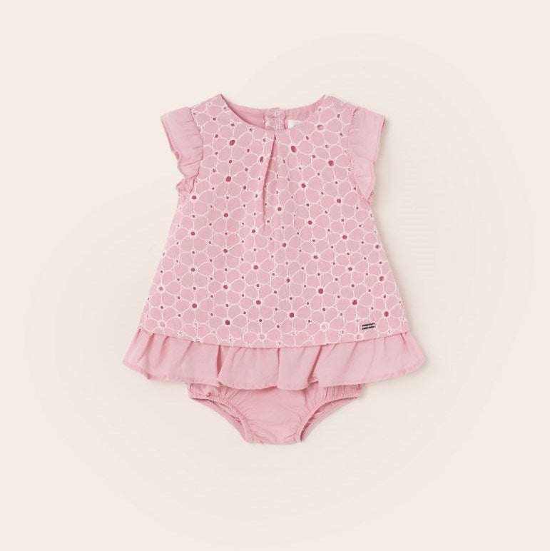 Mayoral Yazlık Kız Bebek Elbise Açık Pembe