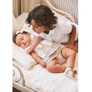 Mayoral Yazlık Kız Bebek Elbise Bej