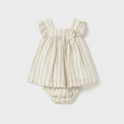Mayoral Yazlık Kız Bebek Elbise Ekru