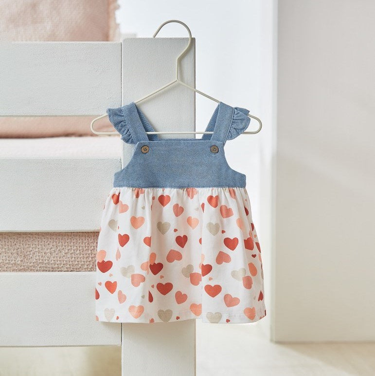 Mayoral Yazlık Kız Bebek Elbise Somon