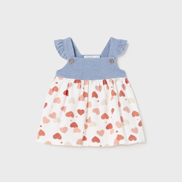 Mayoral Yazlık Kız Bebek Elbise Somon