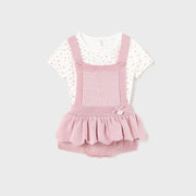 Mayoral Yazlık Kız Bebek Kısa Tulum Elbise Pembe