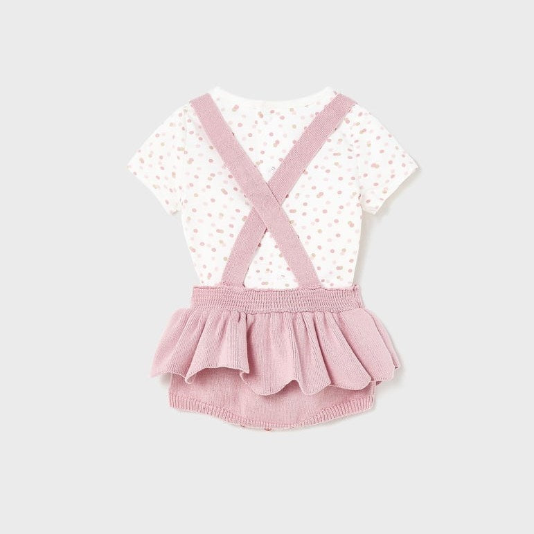 Mayoral Yazlık Kız Bebek Kısa Tulum Elbise Pembe