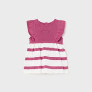 Mayoral Yazlık Kız Bebek Örme Elbise Koyu Pembe