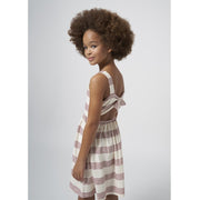 Mayoral Yazlık Kız Elbise Bej