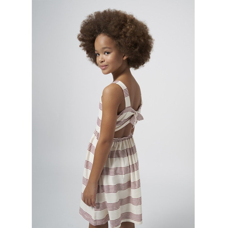 Mayoral Yazlık Kız Elbise Bej