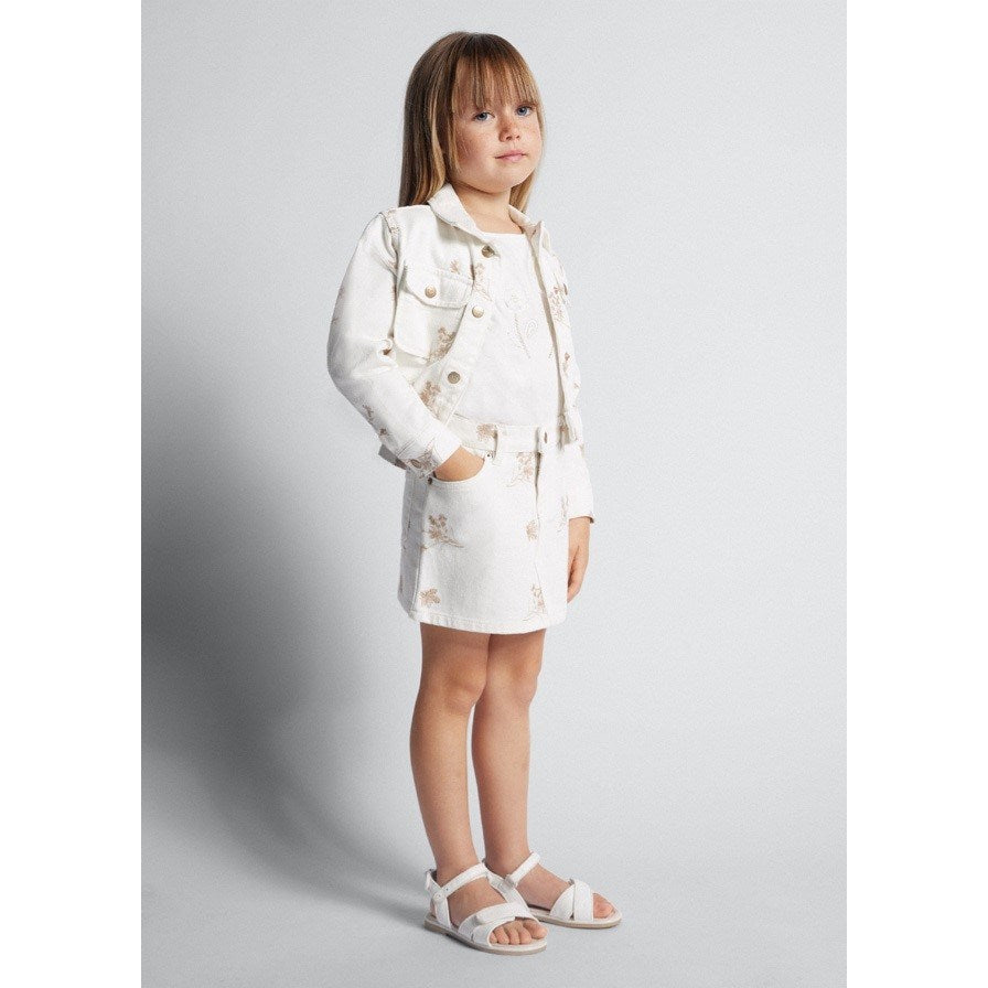 Mayoral Yazlık Kız Etek Ekru
