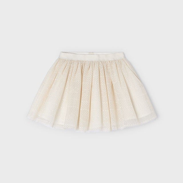 Mayoral Yazlık Kız Tül Etek Bej