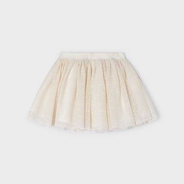 Mayoral Yazlık Kız Tül Etek Bej