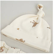 Mayys Baby Bebek Organik 4'lü  Hastane Çıkış Seti- Koala Bej