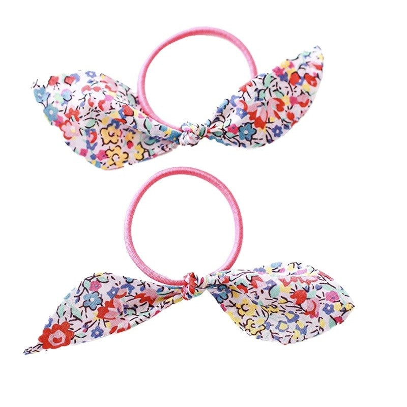 Mini & Kids -  Bunny Ears Kumaş Toka 2'li Somon