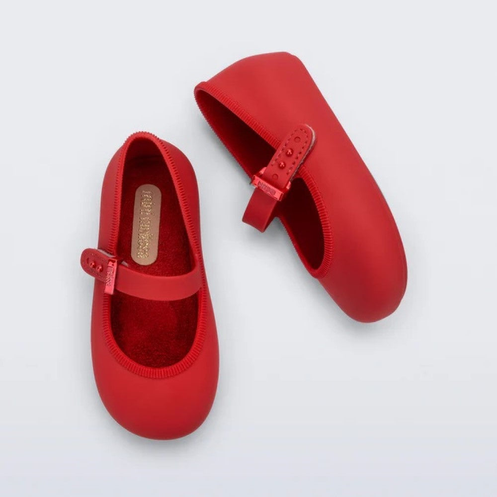 Mini Melissa Kız Bebek Soft Ballerina Babet Kırmızı