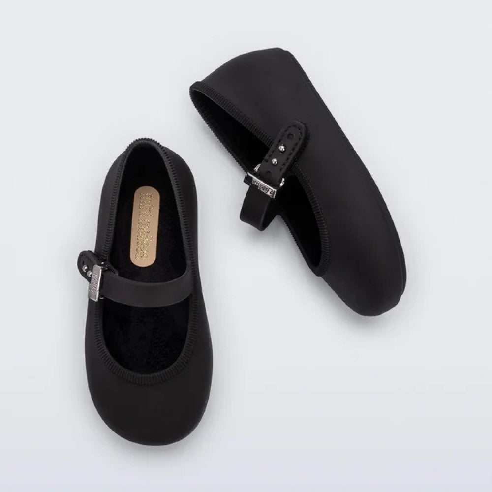 Mini Melissa Kız Bebek Soft Ballerina Babet Siyah