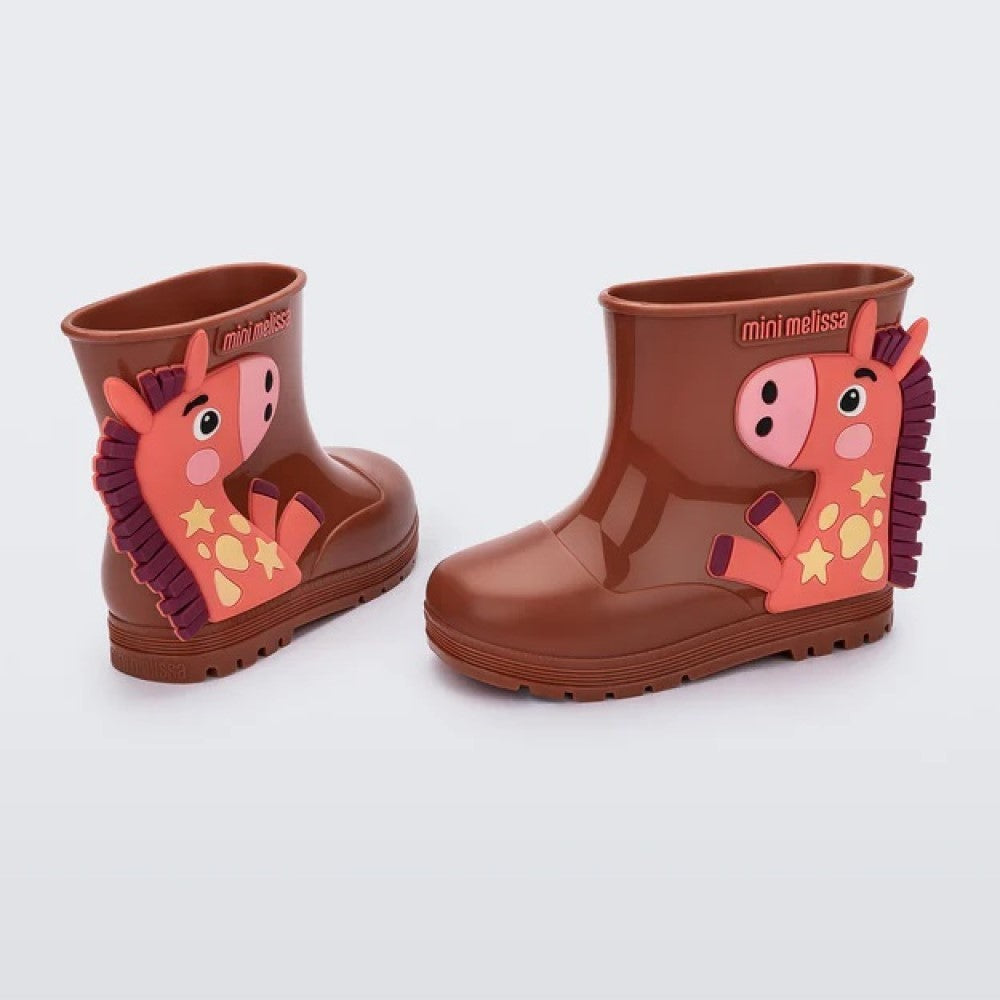 Mini Melissa Kız Bebek Welly Wonderland Bot Kahverengi