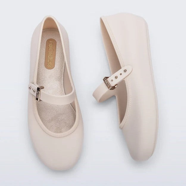 Mini Melissa Kız Çocuk Soft Ballerina Babet Bej