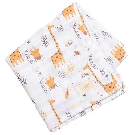 Mon Petits Müslin Bebek Örtüsü - La Girafe 100x100 cm